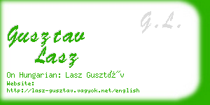 gusztav lasz business card